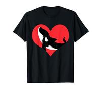 Coeur Amoureux Des Animaux Océan Épaulard Baleine Orque T-Shirt