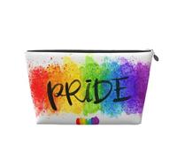 Coeur Arc-en-Ciel de Style Aquarelle coloré LGBT Gay Pride, Trousse de Toilette Trousse de Maquillage Sac à cosmétiques Trousse de Toilette de Voyage Portable