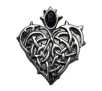 Coeur Barbelé - Collier Pendentif - Des Enfants De La Nuit - A inspiré romantique gothique gamme - par l’artiste Briar - Livré avec une chaîne métal et présenté dans une pochette en satin rouge carmin