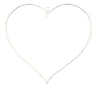 Coeur, blanc, dim. 13x13 cm, ép. 25 mm, 10 pièce/ 1 Pq.