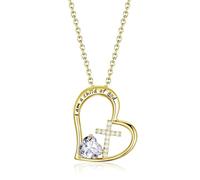 Coeur Cross Birthstone Baptême Cadeaux Première Communon Gifts pour filles fille fille fille adolescents femmes pour filles