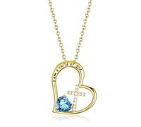 Coeur Cross Birthstone Baptême Cadeaux Première Communon Gifts pour filles fille fille fille adolescents femmes pour filles