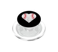 Coeur d'amour Graphique de Baseball féminin PopSockets PopGrip pour MagSafe
