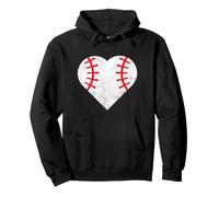 Coeur d'amour graphique de baseball féminin Sweat à Capuche