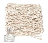 Coeur de bougie de bobine - 5 mm de diamètre 22 yards, corde tissée faite à la main, longue ligne de brûleur | Anniversaire Cérémonie de mariage Religieux Rituel Torche Tiki Bar Terrasse Jardin