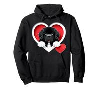 Coeur de chien de Terre-Neuve, mignon chiot Newfie, amoureux des chiens Sweat à Capuche
