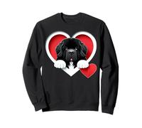 Coeur de Chien de Terre-Neuve, Mignon Chiot Newfie, Amoureux des Chiens Sweatshirt