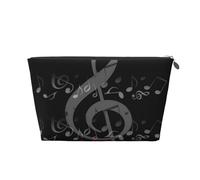 Coeur de Note de Musique, Trousse de Toilette Trousse de Maquillage Sac à cosmétiques Trousse de Toilette de Voyage Portable