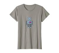 Coeur de Robot T-Shirt, Femme, Ardoise, XXL