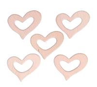 Coeur en bois teether toys bricolage accessoire artisanal pour la fabrication du collier pour bébé
