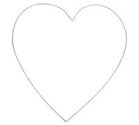 Rayher 24118000 Coeur en fil de fer 35cm ø, Argent