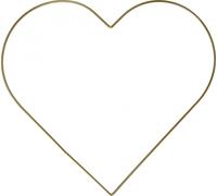 Coeur en métal Déco Or 32,5cm, 4 pièces Déco à suspendre Mariage Saint-Valentin