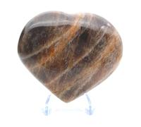 Coeur en Microcline de 400 grammes et 95 millimètres, Minéral Microcline de Madagascar, Pierre 100% Naturelle, Exemplaire Exclusif, Minéral décoratif, Minéral de Purification