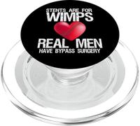 Coeur endoprothèses sont pour Les mauviettes Vrais Hommes on PopSockets PopGrip pour MagSafe