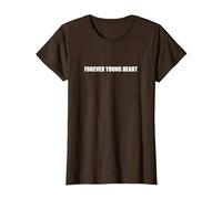 Coeur éternellement Jeune T-Shirt, Femme, Marron, XL