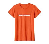Coeur éternellement Jeune T-Shirt, Femme, Orange, XXL
