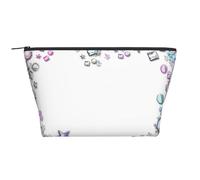 Coeur Étoile Paillettes Paillettes Sparkle Étincelant Mignon, Trousse de Toilette Trousse de Maquillage Sac à cosmétiques Trousse de Toilette de Voyage Portable