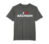 Coeur France Parc National I Love Réunion T-Shirt