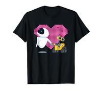 Coeur géométrique Disney Pixar Wall-E et Eve T-Shirt