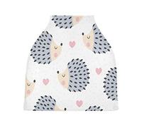 Coeur Hérisson Housse de Canopée pour Poussette,Siège de Voiture pour Bébé Dais Siège Auto Couverture D'Allaitement Pare-Soleil Respirant Extensible pour Bébé