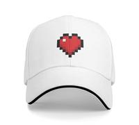 Coeur Pixel Art Soleil Casquette De Baseball Printemps Unisexe Hommes Personnalisé DIY Trucker Hat Haute Qualité Y2k Retro Tennis Skate Casquettes de Baseball