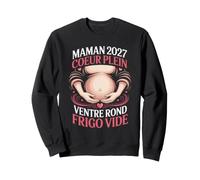 Coeur Plein Ventre Rond Frigo Vide Maman 2027 Sweatshirt