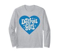 Coeur rétro pour Filles de Detroit et Mignonne Fille de Detroit Manche Longue