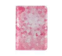 Coeur Romantique Rose Détenteur d'un Passeport Titulaire Etui en Cuir Véritable Couverture de Passeport pour Voyage Hommes Femmes