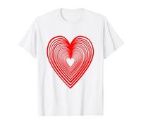 Coeur Rouge Amour Amitié T-Shirt Graphique avec Valeur