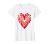 Coeur Rouge Amour Amitié T-Shirt Graphique avec Valeur
