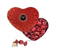 Coeur rouge chocolat au lait et nougat