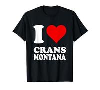 Coeur rouge J'aime Crans Montana T-Shirt