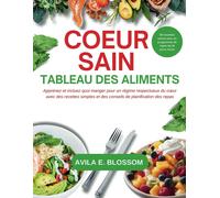 Coeur Sain Tableau Des Aliments: Apprenez Et Incluez Quoi Manger Pour Un Régime Respectueux Du Cur Avec Des Recettes Simples Et Des Conseils De Planification Des Repas