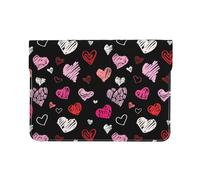 Coeurs Coeurs Roses Et Rouges, Housse en Cuir pour Ordinateur Portable, Sacoche pour Ordinateur Portable, Pochette pour Tablette