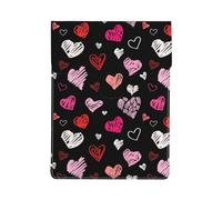 Coeurs Coeurs Roses et Rouges,Housse en Cuir synthétique pour Ordinateur Portable, Sacoche pour Ordinateur Portable, Sacoche pour Tablette