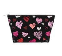 Coeurs Coeurs Roses Et Rouges, Trousse de Toilette Trousse de Maquillage Sac à cosmétiques Trousse de Toilette de Voyage Portable