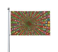 Coeurs De La Saint-Valentin Drapeau De Jardin 90X150Cm Résistant Aux Intempéries Drapeau Imprimé Bannière De Cour Pour Clubs Vacances Fêtes