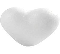 Coeurs en polystyrène H: 6 cm, polystyrène, 50 pièces