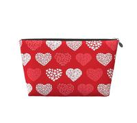 Coeurs Rouges et Blancs et Amour, Trousse de Toilette Trousse de Maquillage Sac à cosmétiques Trousse de Toilette de Voyage Portable