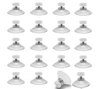 COEWUR 20pcs Ventouses de Fixation Ventouse a Visser Ø 40mm Ventouses Pour Fenêtres avec Filetage M5 Transparente œillets Vitre pour Oeillets Fenêtre Voiture Pare Brise Pare-Soleil Camping-car/van