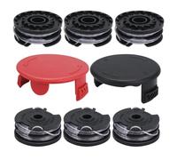 COEWUR Lot de 6 bobines et fil de rechange pour débroussailleuse Bosch ART 30-36 L1 AdvancedGrassCut36 ART 24 ART 27 ART 30 ART24+ ART27+ ART30+ avec 2 capots, remplace F016800351