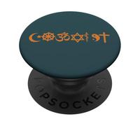 Coexistent Harmonie des Religions et des croyances PopSockets PopGrip Adhésif
