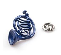 Coeyos Broche Klaxon Bleu Français Métal Nickel Free How I Met Your Mother HIMYM Français à la fin Arrive Maman Blue French Horn Fantasy Pop Cosplay, Boquite Broche pour Broche Bleu, bleu, 10*6*1