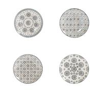 Coffret de 4 assiettes à dessert nelson 20 cm - - Multicolore - Grès