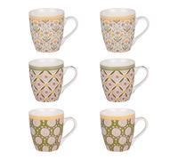 Coffret de 6 tasses Chester 23 cl - Table Passion - Multicolore - Porcelaine Multicolore G