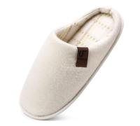 COFACE Chaussons Homme Hiver Chaud en Mousse à Mémoire Pantoufles | En Feutre Pour Intérieur/Extérieur de Forme Chaussures En avec Semelle Antidérapante en Caoutchouc Taille 40-49