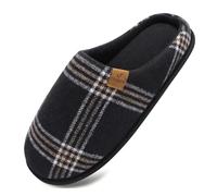 COFACE Chaussons Homme Hiver Chaud en Mousse à Mémoire Pantoufles | En Feutre Pour Intérieur/Extérieur de Forme Chaussures En avec Semelle Antidérapante en Caoutchouc Taille 40-49