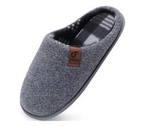 COFACE Chaussons Homme Hiver Chaud en Mousse à Mémoire Pantoufles | En Feutre Pour Intérieur/Extérieur de Forme Chaussures En avec Semelle Antidérapante en Caoutchouc Taille 40-49