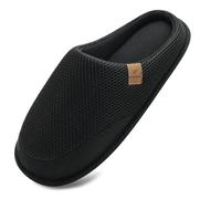 COFACE Chaussons Homme Hiver Chaud en Mousse à Mémoire Pantoufles | En Feutre Pour Intérieur/Extérieur de Forme Chaussures En avec Semelle Antidérapante en Caoutchouc Taille 40-49