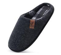 COFACE Chaussons Homme Hiver Chaud en Mousse à Mémoire Pantoufles | En Feutre Pour Intérieur/Extérieur de Forme Chaussures En avec Semelle Antidérapante en Caoutchouc Taille 40-49